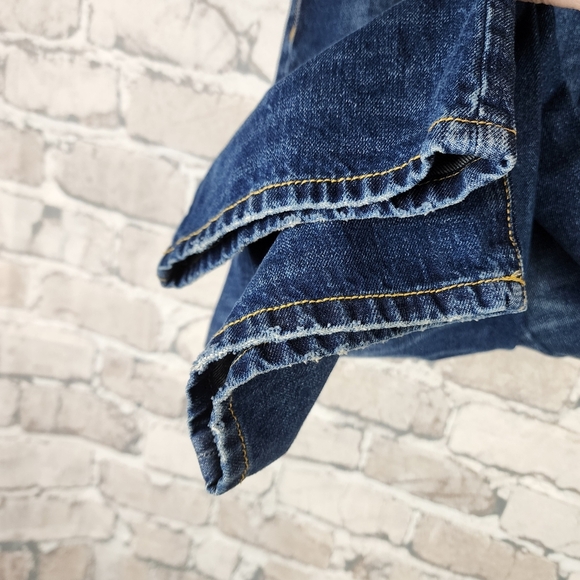 cAbi bf Boyfriend Jeans Ankle Distressed 100% Cotton High Waist Size 12 - Picture 14 of 16